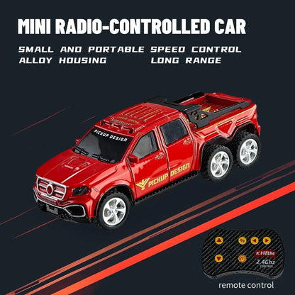 1/64 Mini RC Alloy Car Pocket Remote Control Vehicle