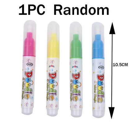 Magic Water Drawing Book Reusable Mess Free Coloring Set