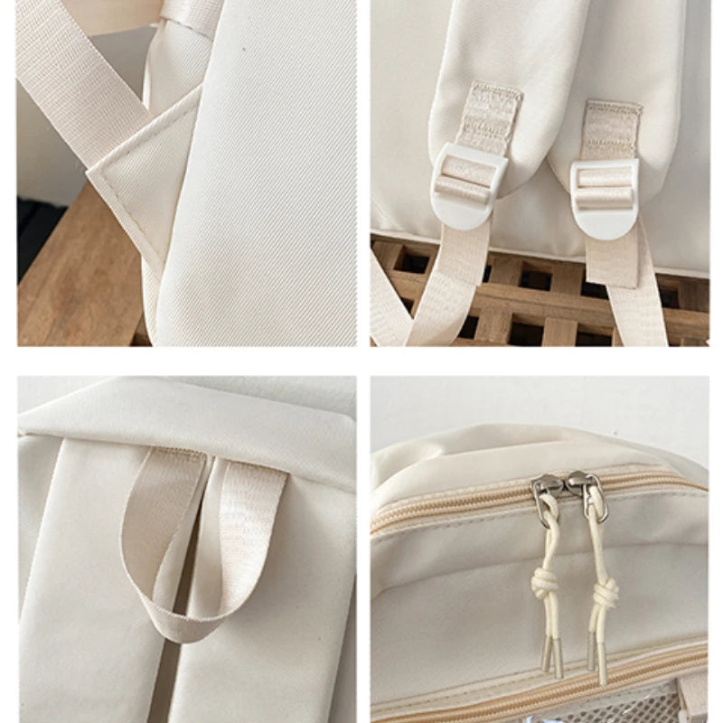 Japanese Style Transparent Ita Bag Backpack College Student Daypack