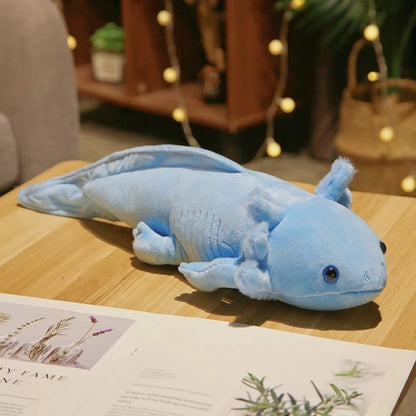 Axolotl Plush Pillow Colorful Newt Stuffed Animal Cushion