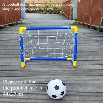 Portable Kids Soccer Goal Set Mini Football Net Kit 44x25cm