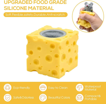 Cheese Mouse Cup Decompression Squeeze Toys Stress Relief