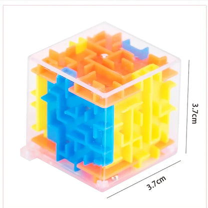 3D Maze Magic Cube Six Sided Rolling Ball Puzzle Toy
