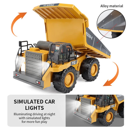 2.4G RC Remote Control Excavator Dump Truck Toy