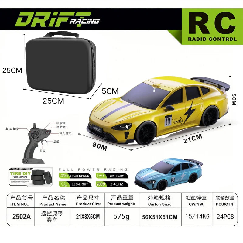 1 24 RC Drift Car - High Speed Remote Control Racing Vehicle