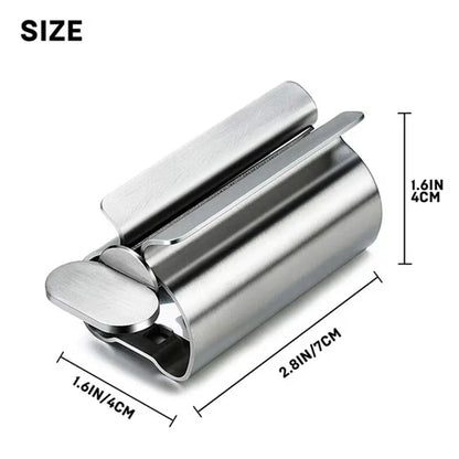 Stainless Steel Toothpaste Squeezer Roller Metal Tube Wringer
