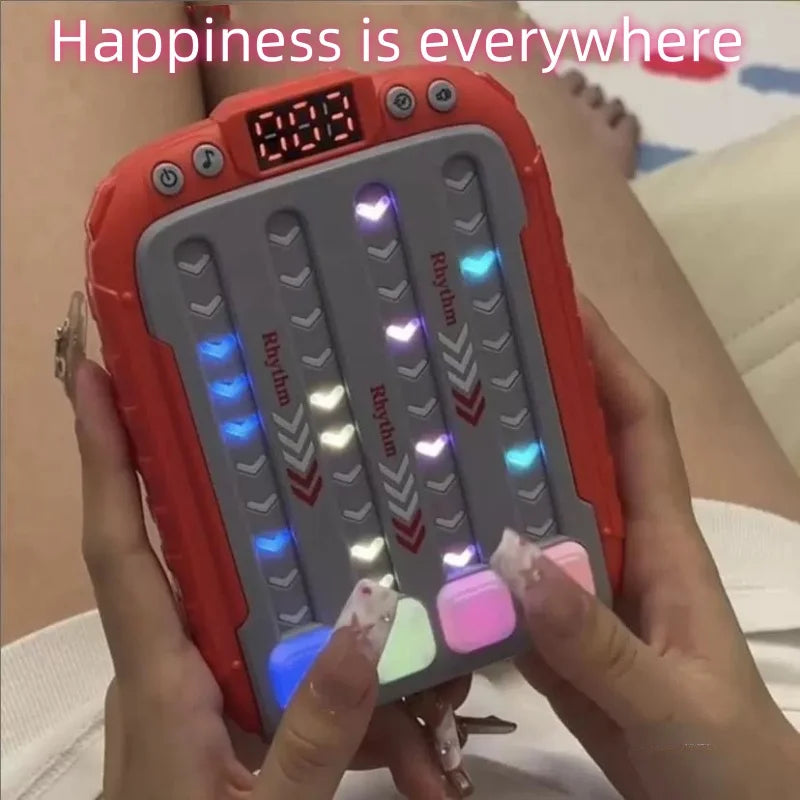 Quick Push Rhythm Game Console Light Up Reflex Toy