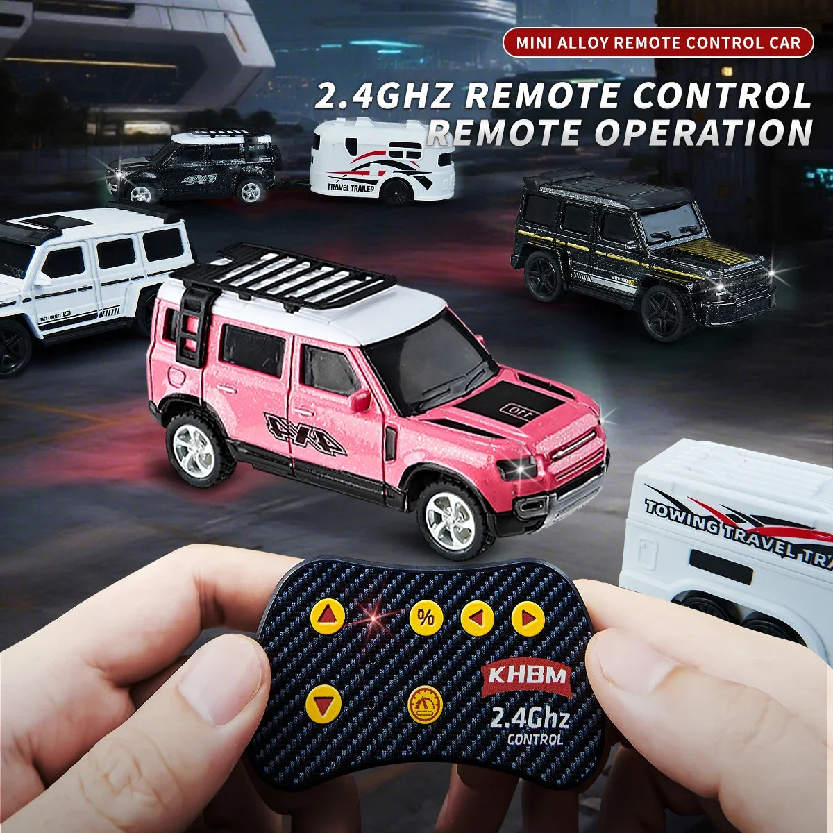 1/64 Mini RC Alloy Car Pocket Remote Control Vehicle