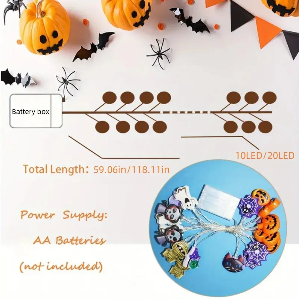 Halloween Battery Light String Autumn Harvest LED Decor