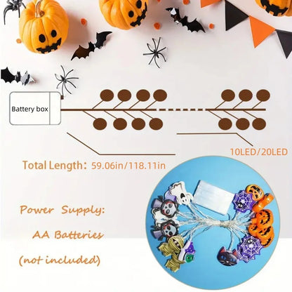 Halloween Battery Light String Autumn Harvest LED Decor