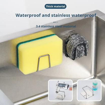 Stainless Steel Sink Sponge Rack Kitchen Sponge Holder