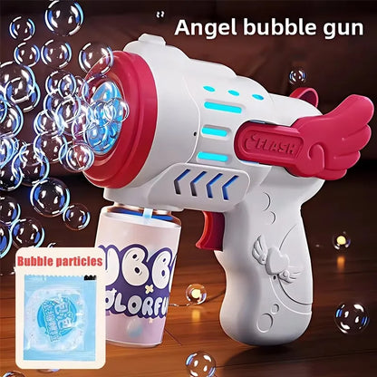 Automatic Rocket Bubble Gun Electric Bubble Blower