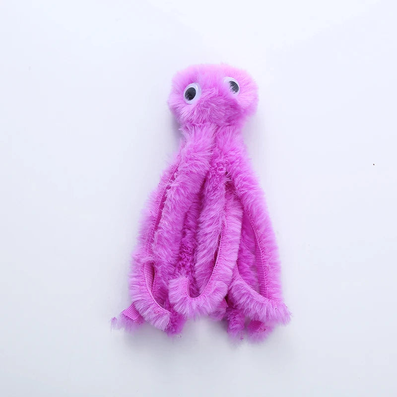 Cute Octopus Cat Plush Toy Interactive Indoor Teaser