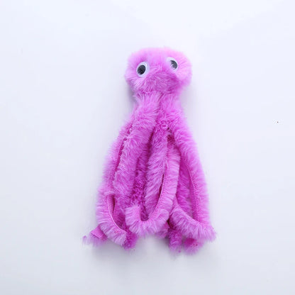 Cute Octopus Cat Plush Toy Interactive Indoor Teaser