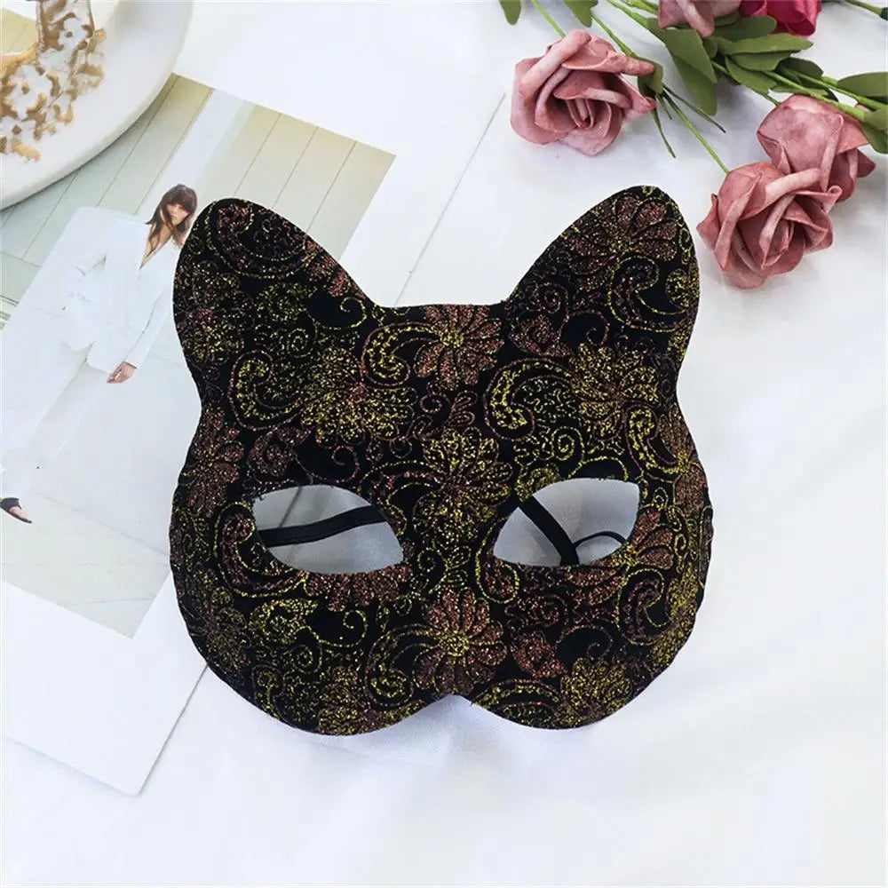 Sexy Lace Cat Masquerade Mask Women Halloween Party Prop