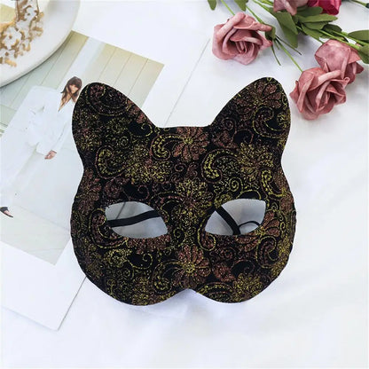 Sexy Lace Cat Masquerade Mask Women Halloween Party Prop