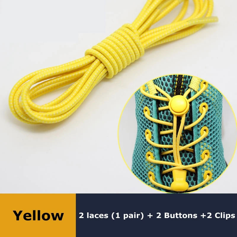 Elastic No Tie Shoe Laces Stretching Lock Lazy Shoestrings