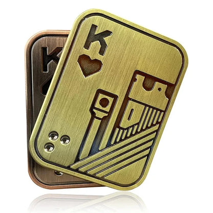 Metal EDC Push Slider Magnetic Poker Fidget Stress Toy