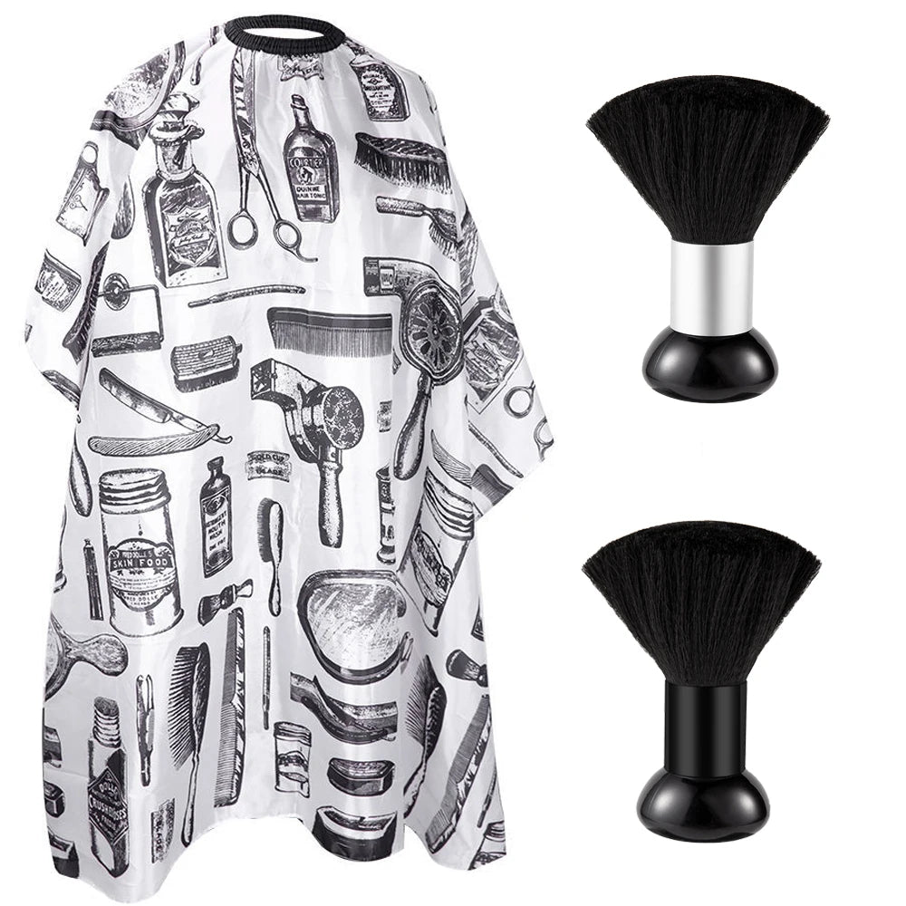 1/2PCS Professional Hair Cutting Apron Salon Barber Cape Hair Cutting Waterproof Cloth Hair Cutting Apron Barber Accessories