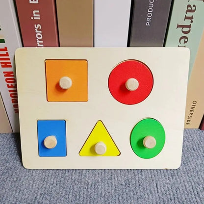 Shape Matching Toy - Montessori Wooden Toys for Children & Toddlers