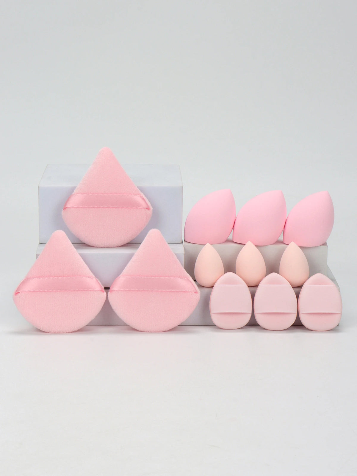 12 Piece All Purpose Makeup Sponge Set Powder Puffs