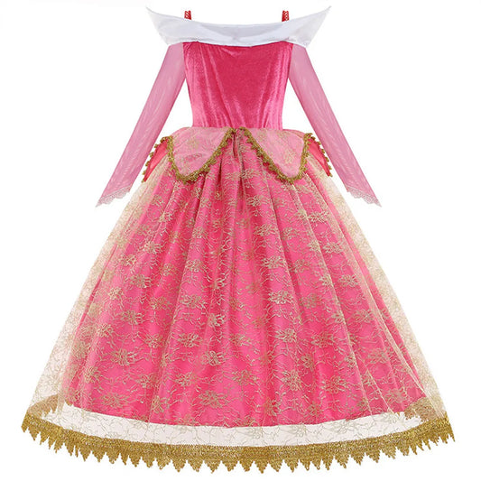 Sleeping Princess Halloween Cosplay Dress Off Shoulder Gown