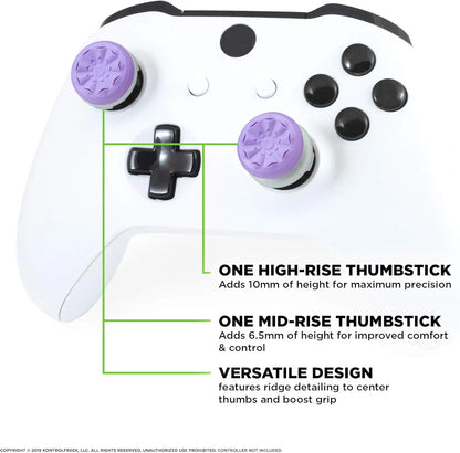 2Pcs Hand Grip Extenders Caps for Xbox Series Game Controller Gamepad Thumb Stick Grips High/Low Rise Covers For Xbox one/One S