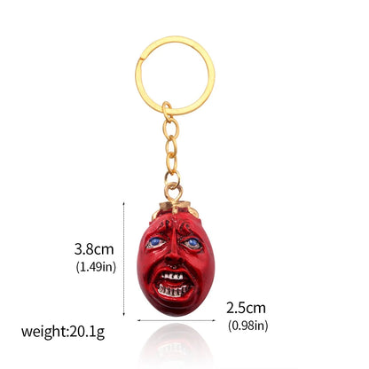 Fashing Popular Anime Red Elliptical Three-Dimensional Pendant Necklace Egg Of King Cosplay Arc Resin Pendant Accessories Gift