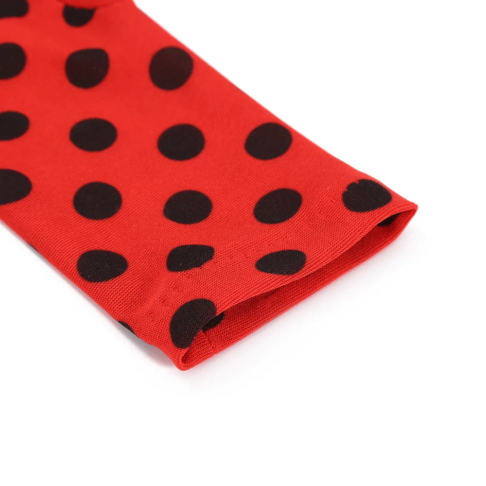 Bug Eye Masks,Gloves And Earrings Ladybird Costume Accessories Set For Kids Halloween Christmas Party Carnival Birthday Gifts