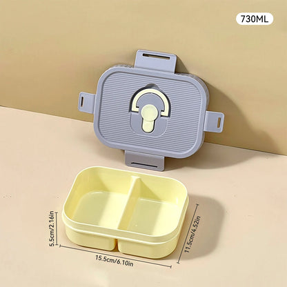 WORTHBUY Portable Plastic Lunch Box With Compartment Microwave Safe Fruit Salad Lunch Container Kid Student Leak-proof Bento Box