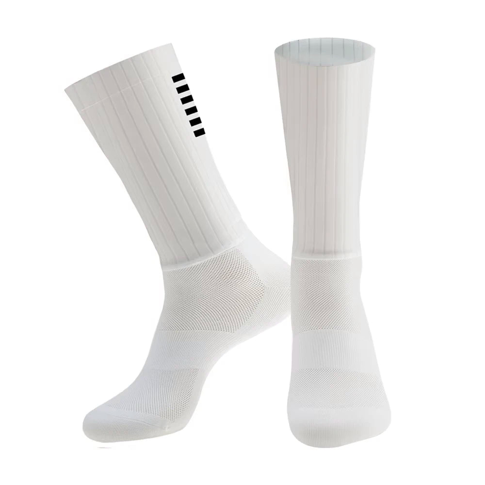 Silicone Cycling Aero Socks Anti Slip Men Bicycle Sport