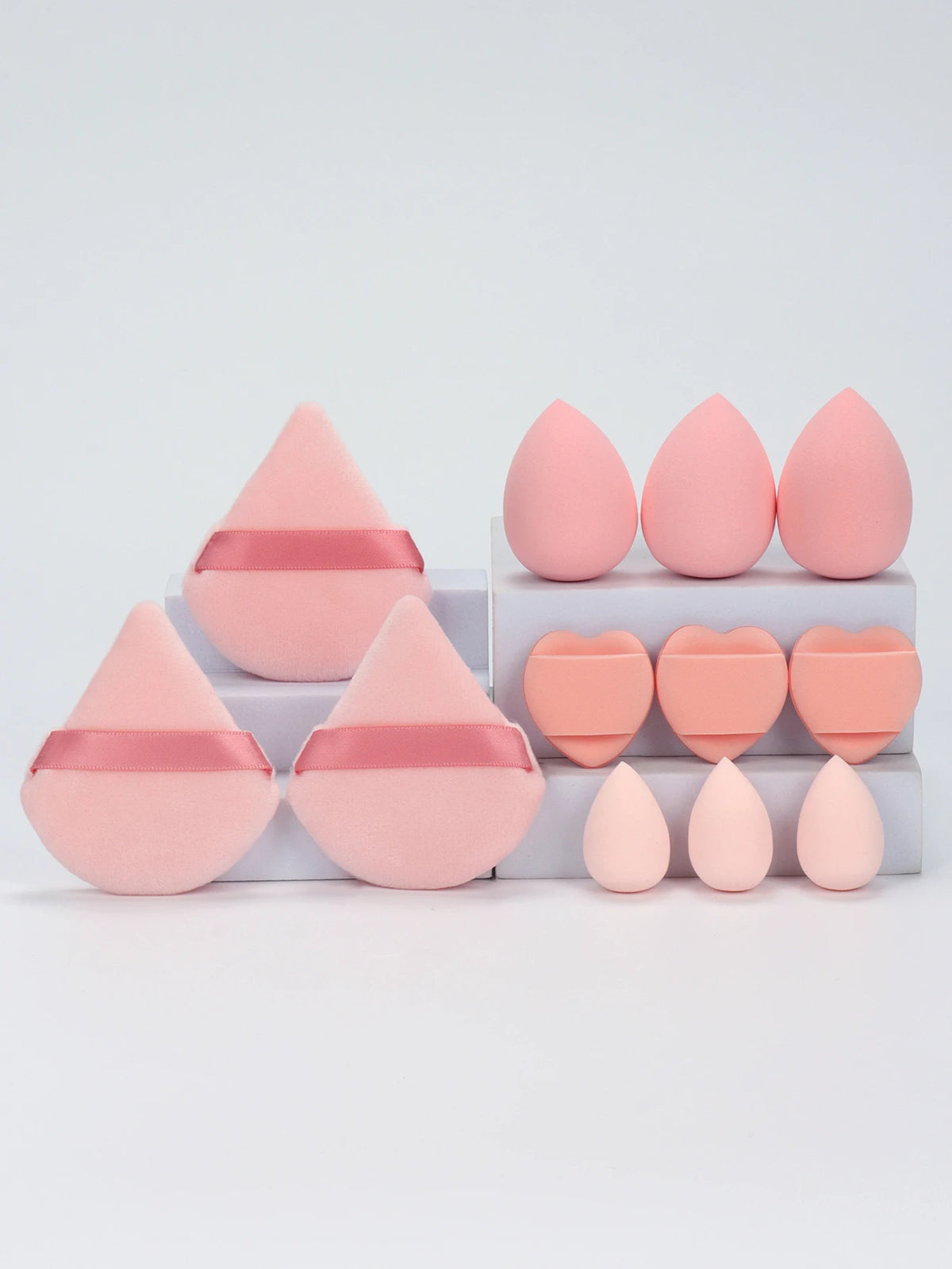 12 Piece All Purpose Makeup Sponge Set Powder Puffs