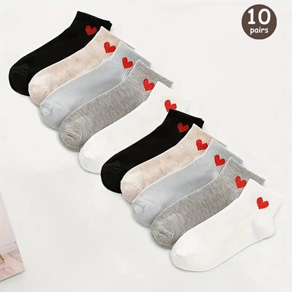 Cartoon Teddy Bear Patterned Ankle Socks Women Casual