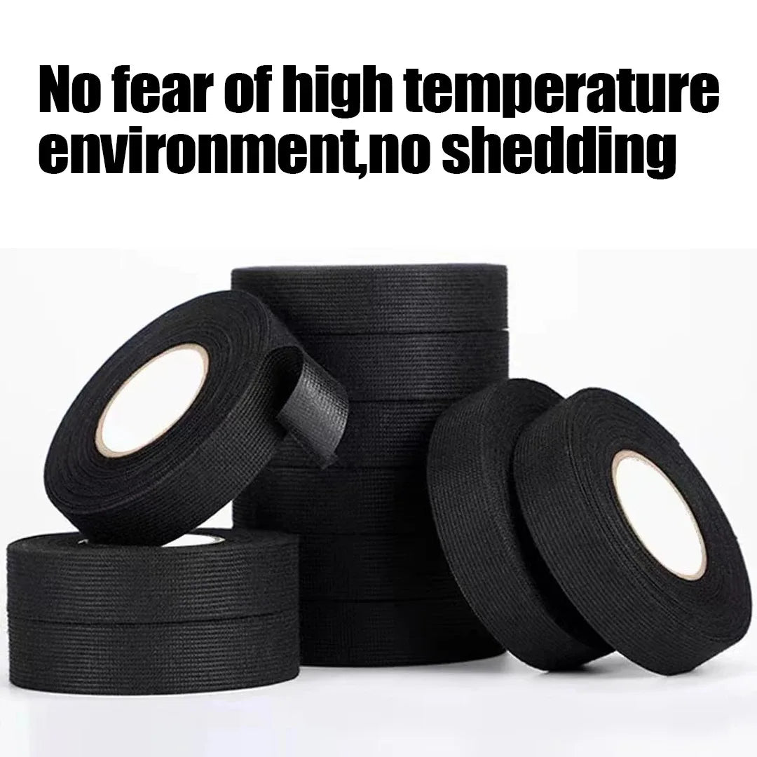 Insulated tape, heat-resistant wire harness protection, waterproof tape 9/15/50mm, automotive wire harness wiring sheath