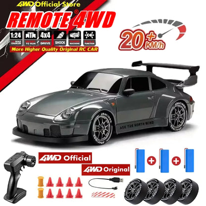 1:24 4WD RC Drift Car Mini 4x4 Remote Control Model