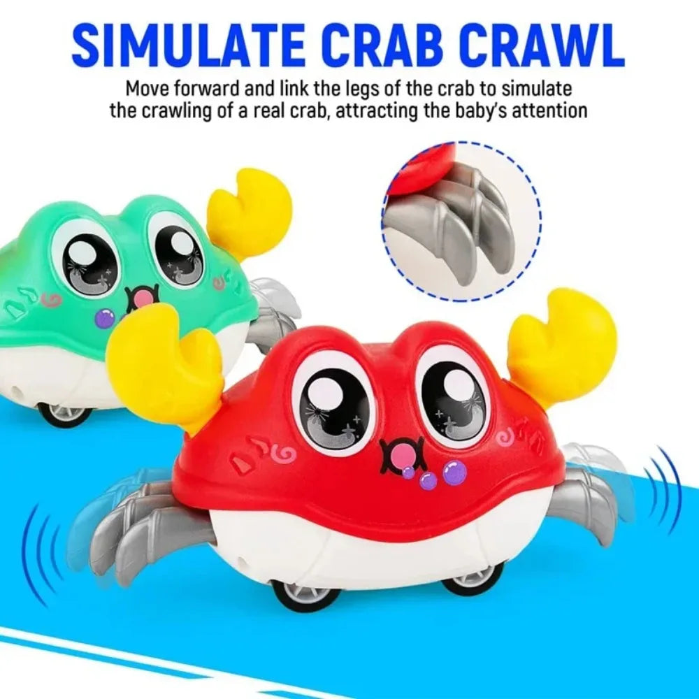 Crawling Crab Baby Sensory Toy Pull Back Walking Crab