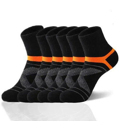 Men's Black Sports Basketball Socks Hiking Running