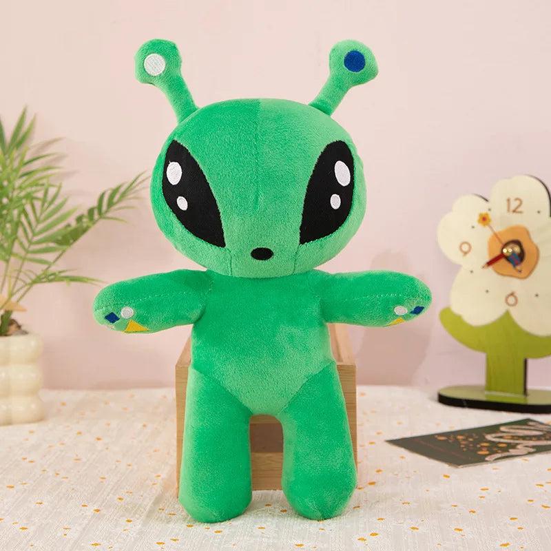 Green Alien Plush Toy 30cm Soft Tentacle Horn Pillow