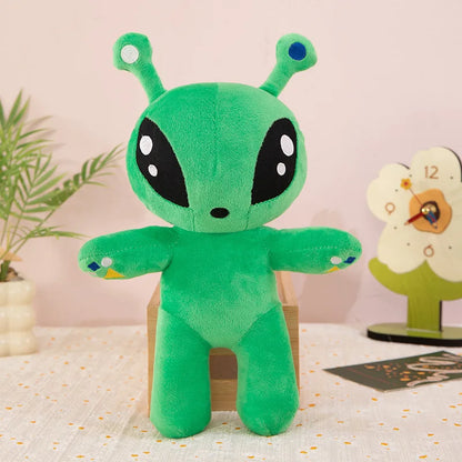 Green Alien Plush Toy 30cm Soft Tentacle Horn Pillow