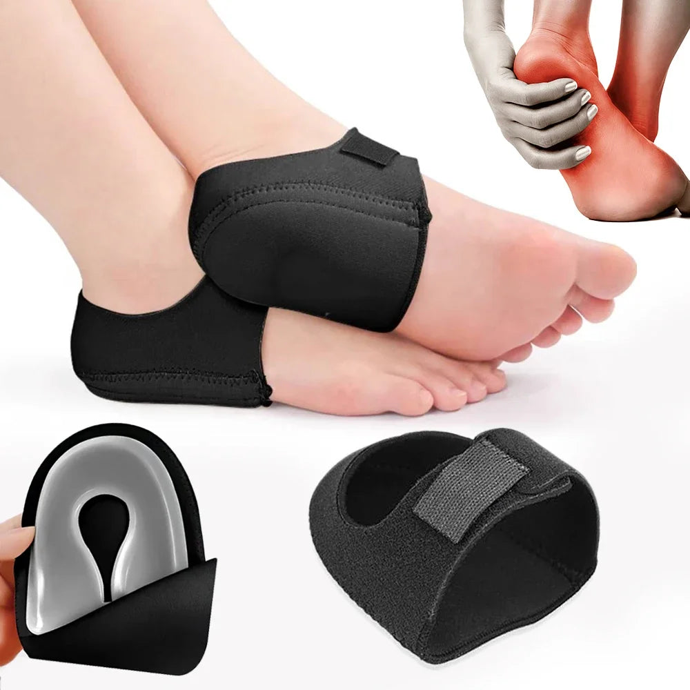 Plantar Fasciitis Heel Cups Silicone Gel Pain Relief Pads