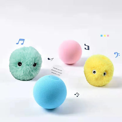 Smart Cat Toy Interactive Ball Touch Sounding Squeak