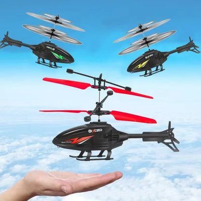 Watch Controlled Induction Aircraft Hand Control RC Helicopter