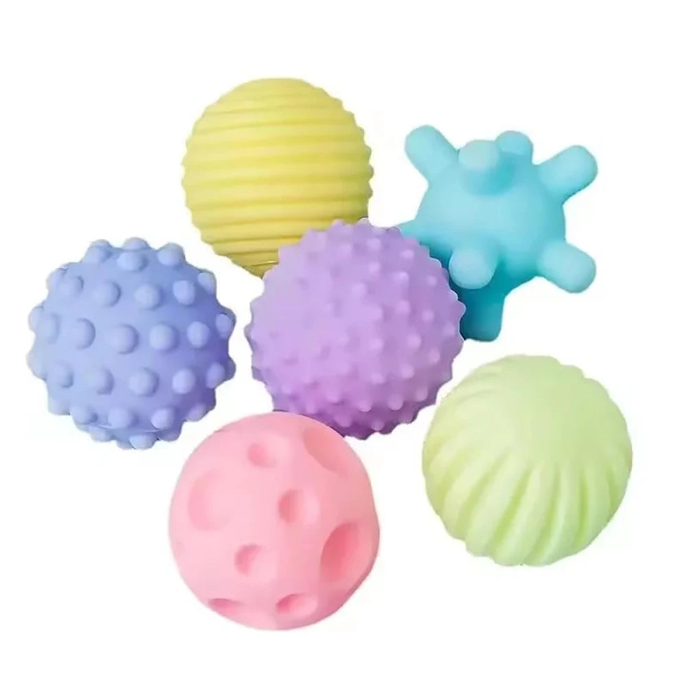 Textured Baby Sensory Ball Set Soft Tactile Massage Balls