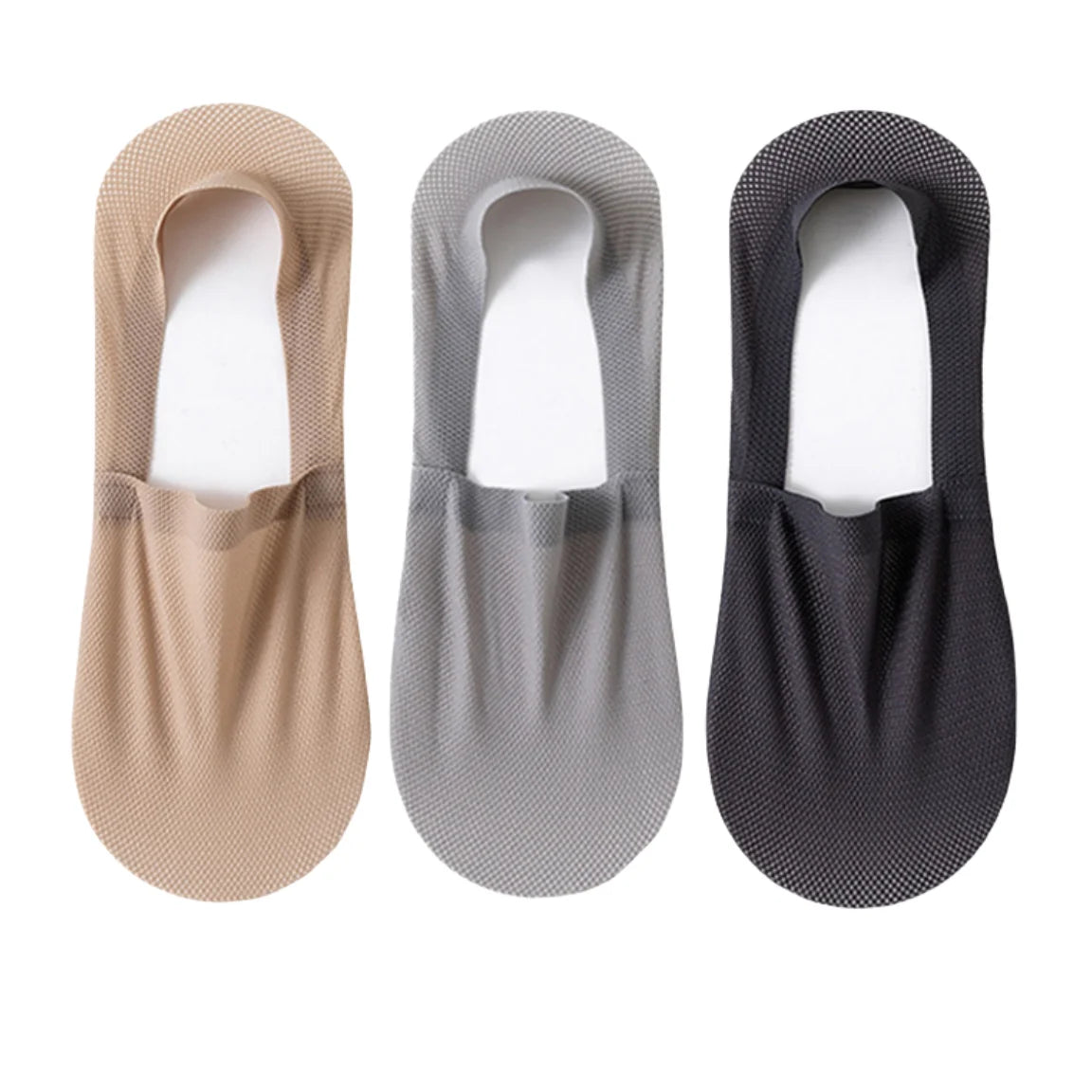 Silicone Non Slip Low Cut Socks Men Boat Thin