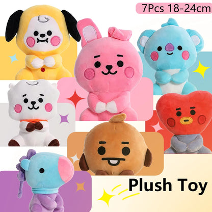Cartoon Animal Plush Keychain Pendant Soft Bag Charm