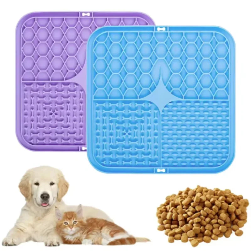 Pet Lick Silicone Mat Dog Slow Feeder Bathing