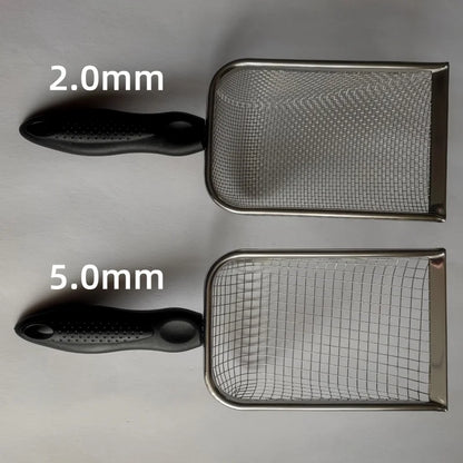 Stainless Steel Cat Litter Scoop Fine Mesh Substrate Sifter