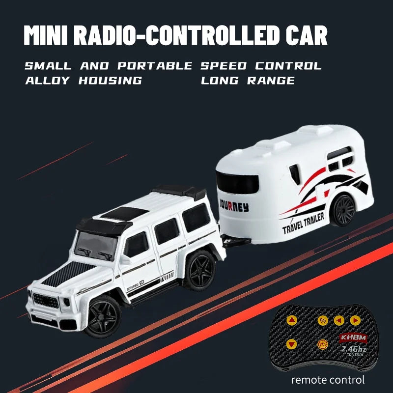 1/64 Mini RC Alloy Car Pocket Remote Control Vehicle