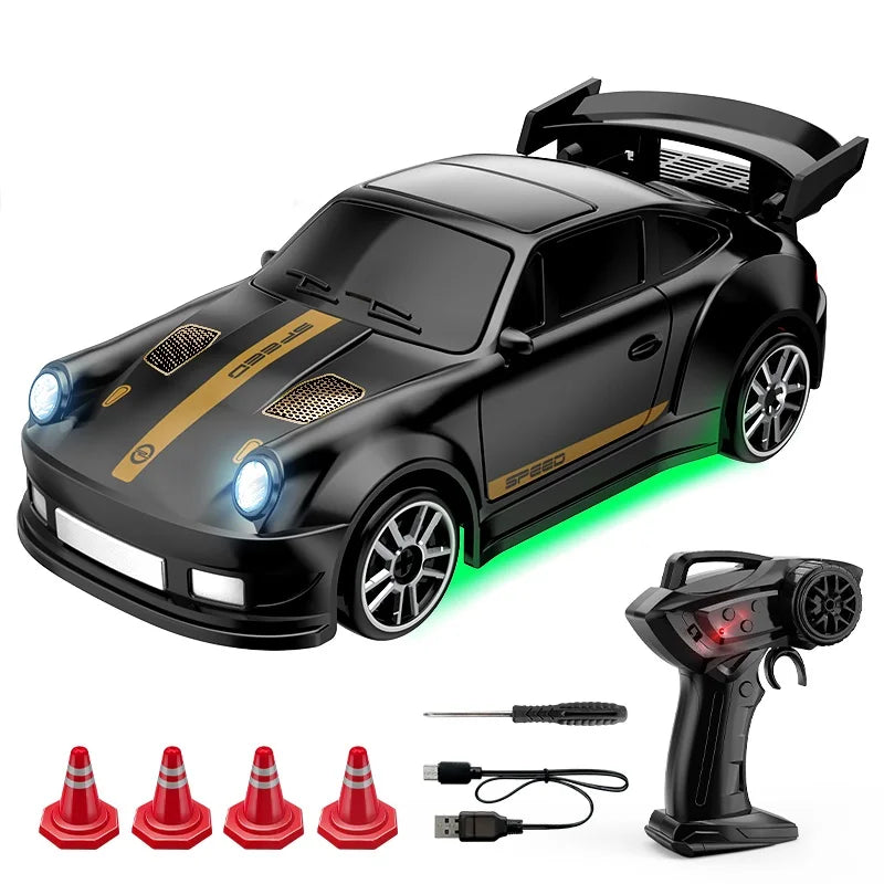 1/64 RC Drift Car: 4WD Desktop Mini Remote Control Racing Toy