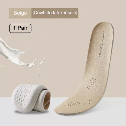 Cowhide Leather Insoles Arch Support Shoe Inserts
